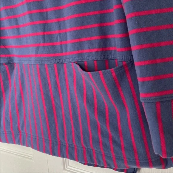 Melloday MELLODAY Women’s Top Striped Cotton Hooded Sweatshirt Hoodie size Large - Picture 3 of 12